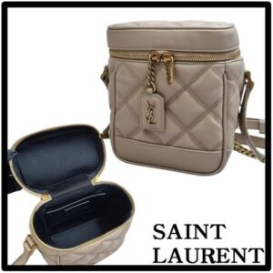 Saint Laurent Casual Style Unisex Street Style Logo Shoulder Bags