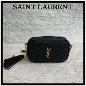 Saint Laurent Casual Style Street Style Logo Shoulder Bags