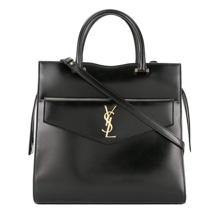 Saint Laurent UPTOWN Casual Style 3WAY Plain Leather Party Style Office Style (561203) - Image 4