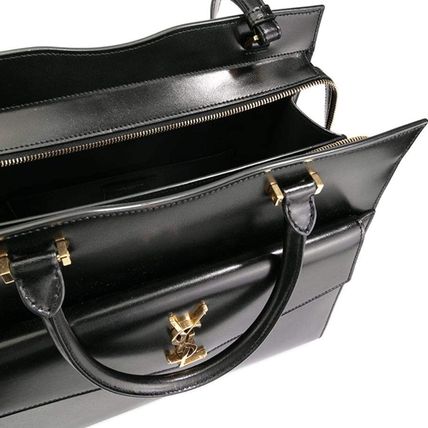 Saint Laurent UPTOWN Casual Style 3WAY Plain Leather Party Style Office Style (561203) - Image 5