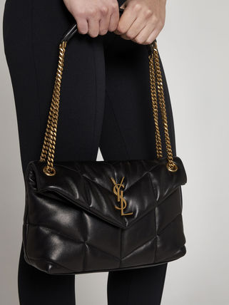 Saint Laurent LOULOU 2022-23FW Shoulder Bags (5774761EL071000, 5774761EL07, 577476 1EL07 1000, 577476 1EL07, BORSA MONOGRAM LOULOU PICCOLA IN PELLE) - Image 3