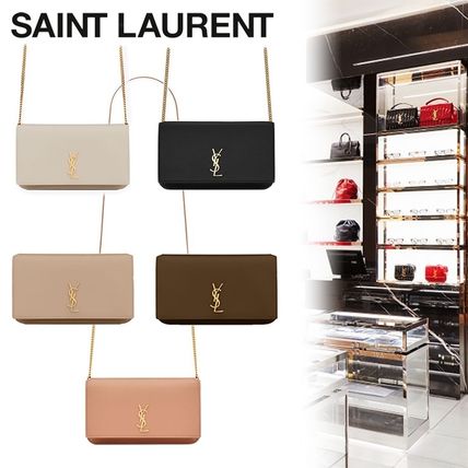 Saint Laurent Casual Style Unisex Calfskin Street Style Chain Plain (6350950U40J9830, 6350950U40J3234, 6350950U40J2721, 6350950U40J1000, 6350950U40J9207)
