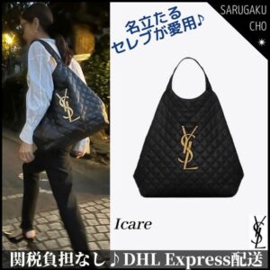 Saint Laurent Casual Style Unisex Lambskin 2WAY Leather Party Style