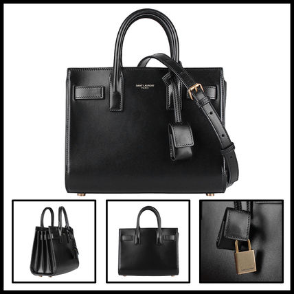 Saint Laurent SAC DE JOUR Street Style Leather Office Style Formal Style