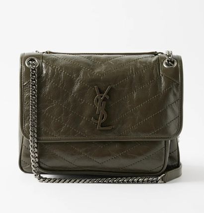 Saint Laurent Niki Casual Style Calfskin Street Style 2WAY Chain Plain Leather - Image 2