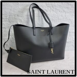Saint Laurent Casual Style Street Style Logo Totes