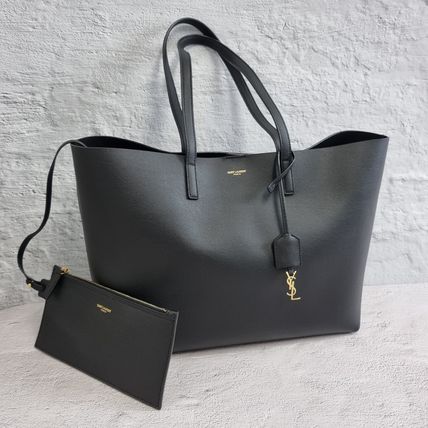 Saint Laurent Casual Style Street Style Logo Totes - Image 2