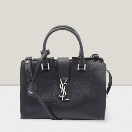 Saint Laurent CABAS 2022 SS Casual Style 2WAY Plain Leather Party Style Elegant Style - Image 5