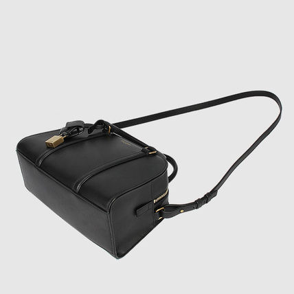 Saint Laurent Casual Style Calfskin Street Style Plain Leather Party Style - Image 4