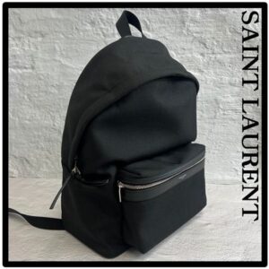 Saint Laurent Casual Style Street Style Logo Backpacks