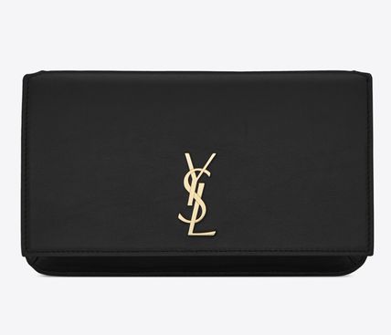 Saint Laurent Casual Style Unisex Calfskin Chain Plain Party Style (635095DND1J1000, 635095DND1J9207, 6350950U40J9830, 6350950U40J3234, 6350950U40J2721, 6350950U40J9207, 6350950U40J1000) - Image 3