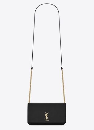 Saint Laurent Casual Style Unisex Calfskin Chain Plain Party Style (635095DND1J1000, 635095DND1J9207, 6350950U40J9830, 6350950U40J3234, 6350950U40J2721, 6350950U40J9207, 6350950U40J1000) - Image 4