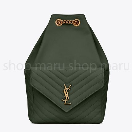 Saint Laurent Casual Style A4 Chain Plain Leather Office Style - Image 3