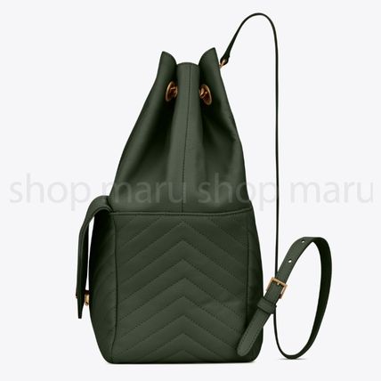 Saint Laurent Casual Style A4 Chain Plain Leather Office Style - Image 4