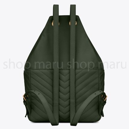 Saint Laurent Casual Style A4 Chain Plain Leather Office Style - Image 5