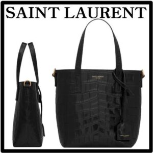 Saint Laurent Casual Style Street Style Logo Totes