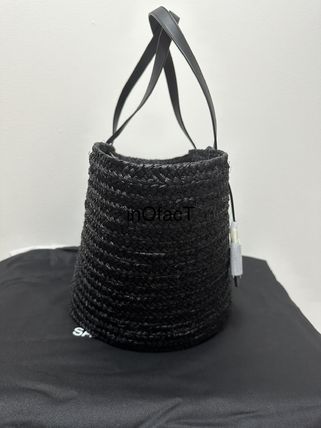 Saint Laurent Casual Style Plain Elegant Style Logo Totes - Image 3