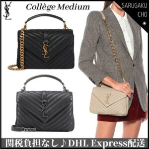 Saint Laurent COLLEGE COLL?GE MEDIUM IN QUILTED LEATHER (600279BRM072721, 600279BRM041000, 600279BRM071000)
