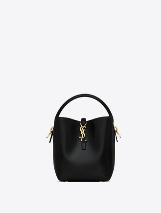 Saint Laurent 2023 SS Casual Style Calfskin 2WAY Plain Leather Party Style (7490362R20W1000) - Image 2