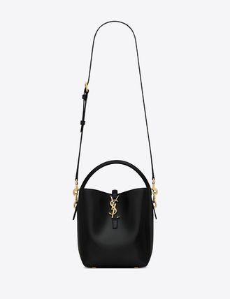 Saint Laurent 2023 SS Casual Style Calfskin 2WAY Plain Leather Party Style (7490362R20W1000) - Image 3