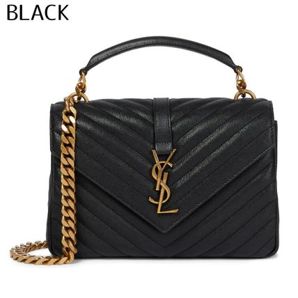 Saint Laurent COLLEGE COLL?GE MEDIUM IN QUILTED LEATHER (600279BRM072721, 600279BRM041000, 600279BRM071000) - Image 3