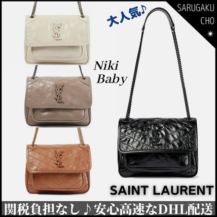 Saint Laurent Niki NIKI BABY IN CRINKLED VINTAGE LEATHER (6331850EN081000)