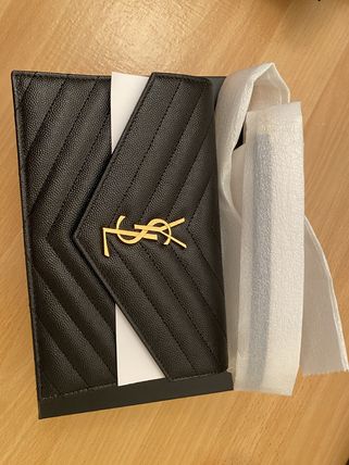 Saint Laurent ENVELOPPE Casual Style Calfskin Street Style 2WAY Leather Party Style (695108BOW012721, 695108BOW021000, 695108BOW011000) - Image 2