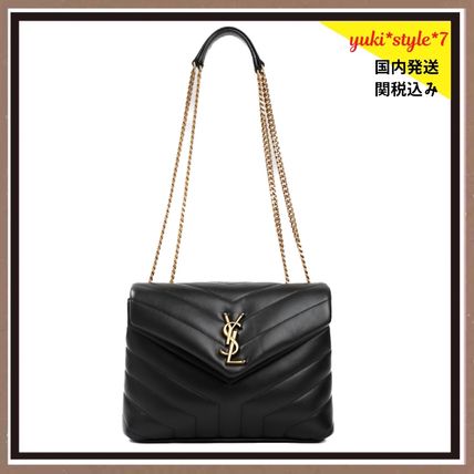 Saint Laurent LOULOU LOULOU SMALL IN MATELASS? ??Y?? LEATHER (494699DV7271000)