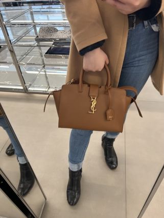 Saint Laurent Casual Style 2WAY Plain Leather Party Style Office Style - Image 4
