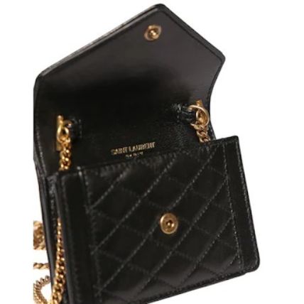Saint Laurent Casual Style Unisex Lambskin Plain Leather Party Style (6856121EL071112, 6856121EL072721, 6856121EL079207, 6856121EL071000) - Image 2