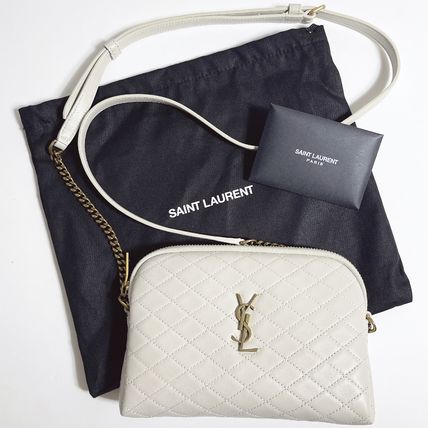Saint Laurent 2023 SS Casual Style Lambskin Leather Party Style Elegant Style (733667, 7336671EL07, 7336671EL079207)