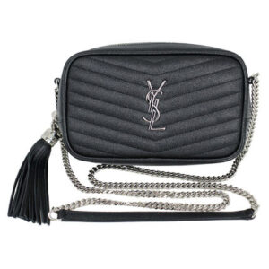 Saint Laurent Leather Logo Shoulder Bags (612579 1GF02 1000)
