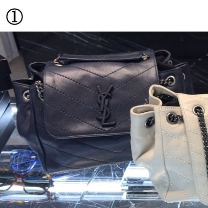 Saint Laurent Chain Leather Elegant Style Shoulder Bags - Image 2