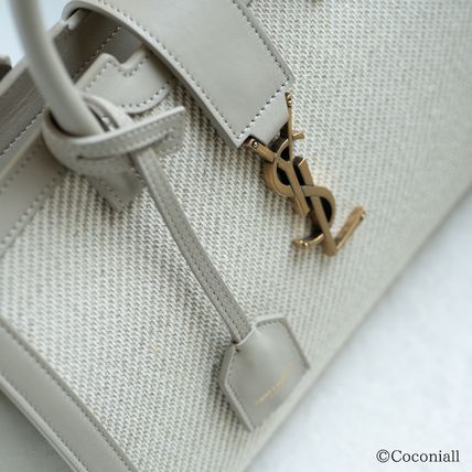 Saint Laurent 2023-24FW Plain Logo Totes (635346FAAEQ9771U) - Image 4