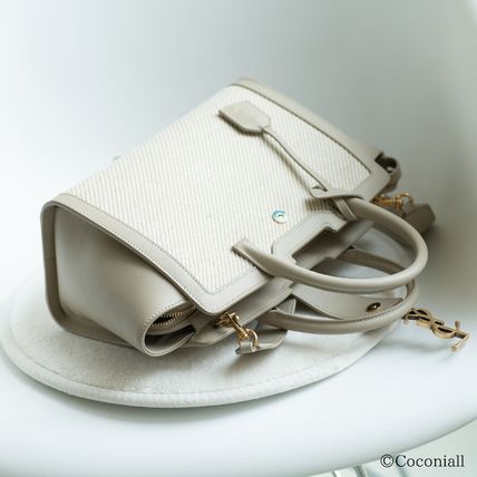 Saint Laurent 2023-24FW Plain Logo Totes (635346FAAEQ9771U) - Image 5