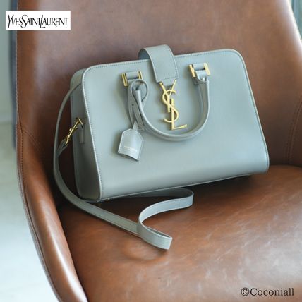 Saint Laurent 2023 Cruise 2WAY Plain Leather Crossbody Logo Handbags (568853DV7002825U) - Image 2