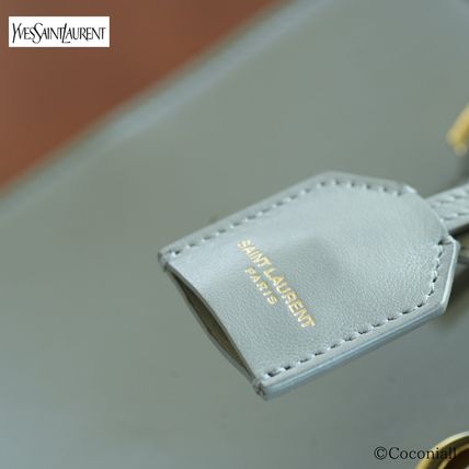 Saint Laurent 2023 Cruise 2WAY Plain Leather Crossbody Logo Handbags (568853DV7002825U) - Image 4
