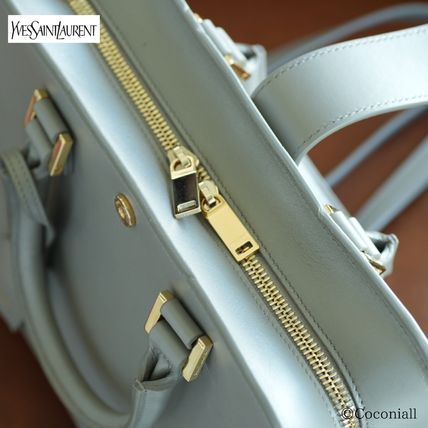 Saint Laurent 2023 Cruise 2WAY Plain Leather Crossbody Logo Handbags (568853DV7002825U) - Image 5