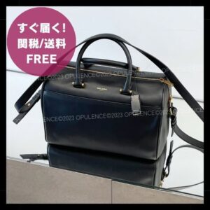 Saint Laurent DUFFLE Casual Style 2WAY Plain Leather Party Style Office Style (533480)