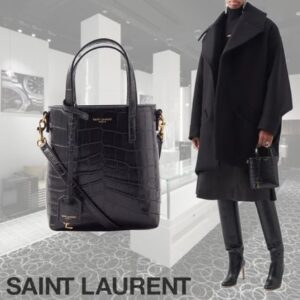 Saint Laurent 2022-23FW Casual Style 2WAY Plain Leather Party Style Office Style