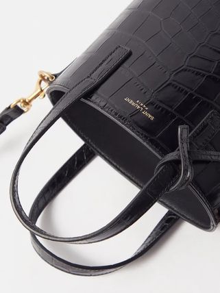 Saint Laurent 2022-23FW Casual Style 2WAY Plain Leather Party Style Office Style - Image 4