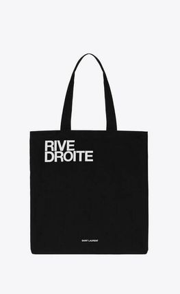 Saint Laurent Casual Style Canvas Street Style A4 Totes - Image 2