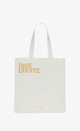 Saint Laurent Casual Style Canvas Street Style A4 Totes - Image 4