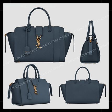 Saint Laurent DOWNTOWN DOWNTOWN BABY TOTE IN GRAINED LEATHER (635346)
