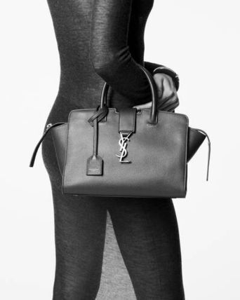 Saint Laurent DOWNTOWN DOWNTOWN BABY TOTE IN GRAINED LEATHER (635346) - Image 3
