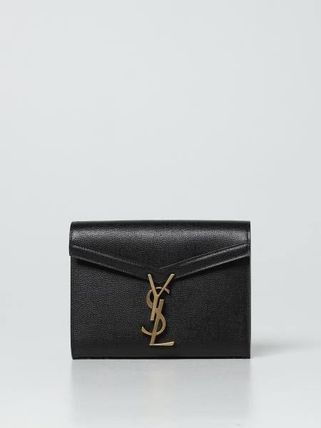 Saint Laurent CASSANDRA CHAIN WALLET IN GRAIN DE POUDRE EMBOSSED LEATHER (635023BOWAW1000) - Image 4
