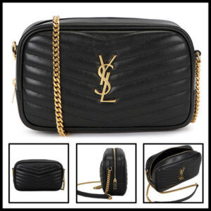Saint Laurent LOU Casual Style Calfskin Street Style Chain Leather