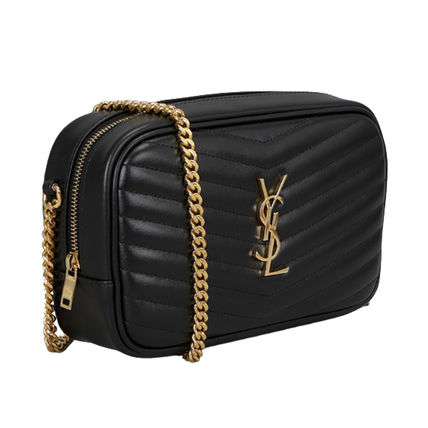 Saint Laurent LOU Casual Style Calfskin Street Style Chain Leather - Image 3