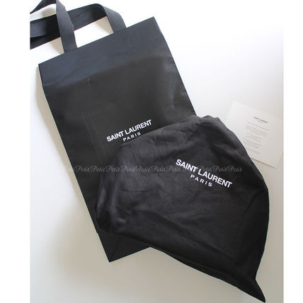 Saint Laurent Plain Leather Logo Shoulder Bags (89959DME0W1000 ) - Image 2