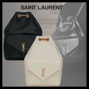 Saint Laurent 2022 SS Casual Style Unisex Lambskin Street Style Plain Leather (6726091EL0710006726091EL079207, 6726091EL0710006726091EL071000)